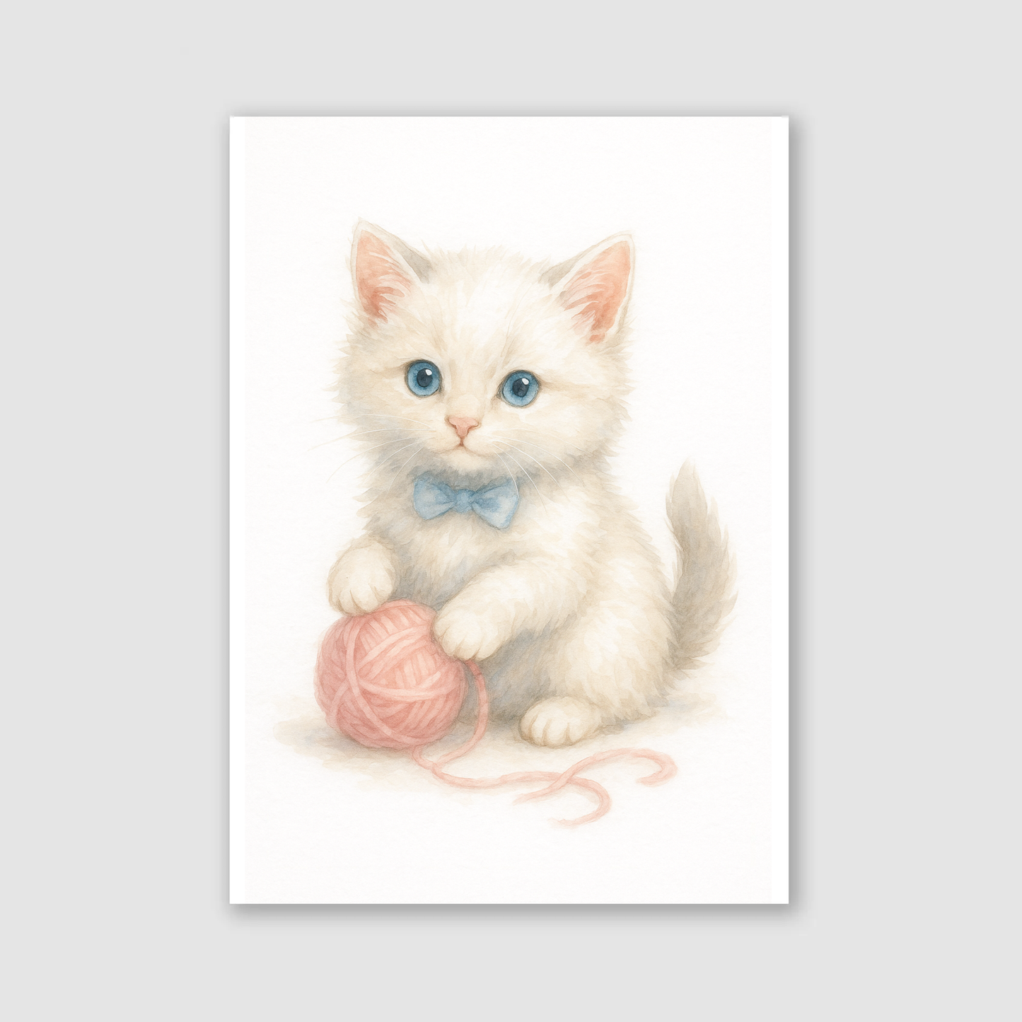 Kitten With Yarn Print - Cute Pets Collection