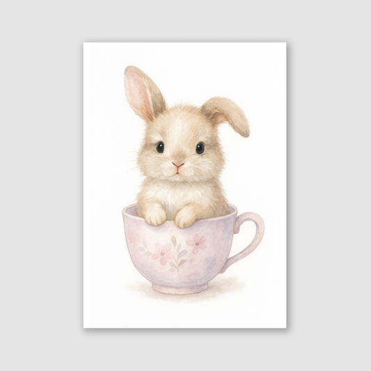 Baby Rabbit Print - Cute Pets Collection