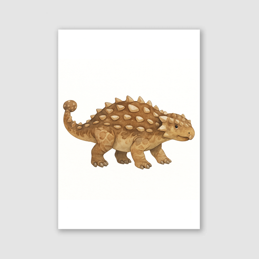 Ankylosaurus Dinosaur Print - Dinosaur Nursery Collection