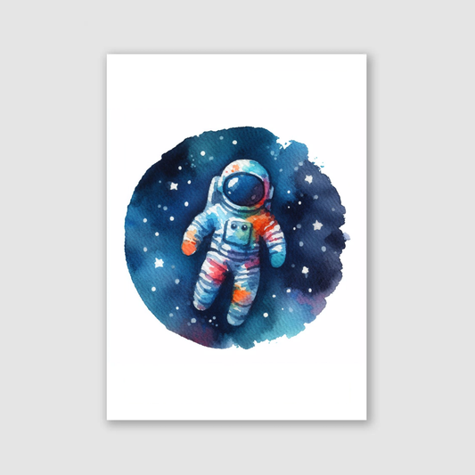 Spaceman Print - Nursery Space Collection