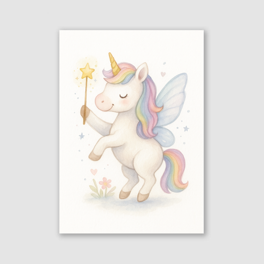 Unicorn Fairy Print - Unicorns Collection