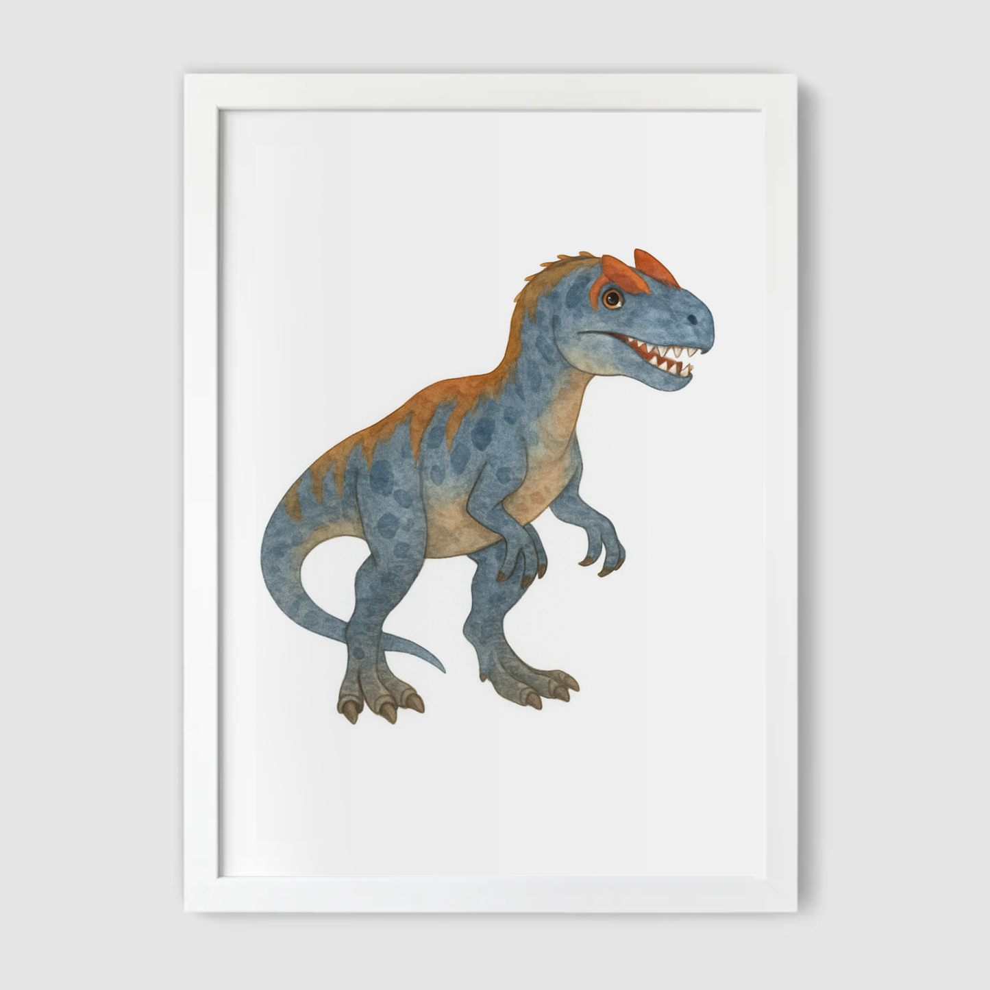Allosaurus Dinosaur Print - Dinosaur Nursery Collection