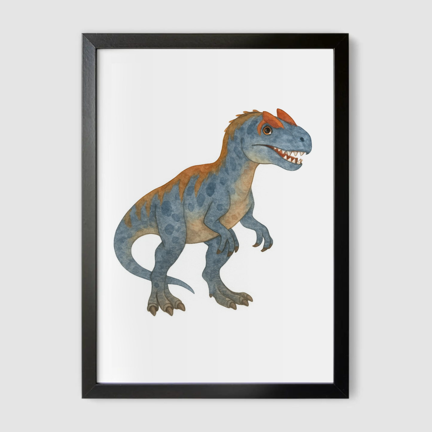 Allosaurus Dinosaur Print - Dinosaur Nursery Collection