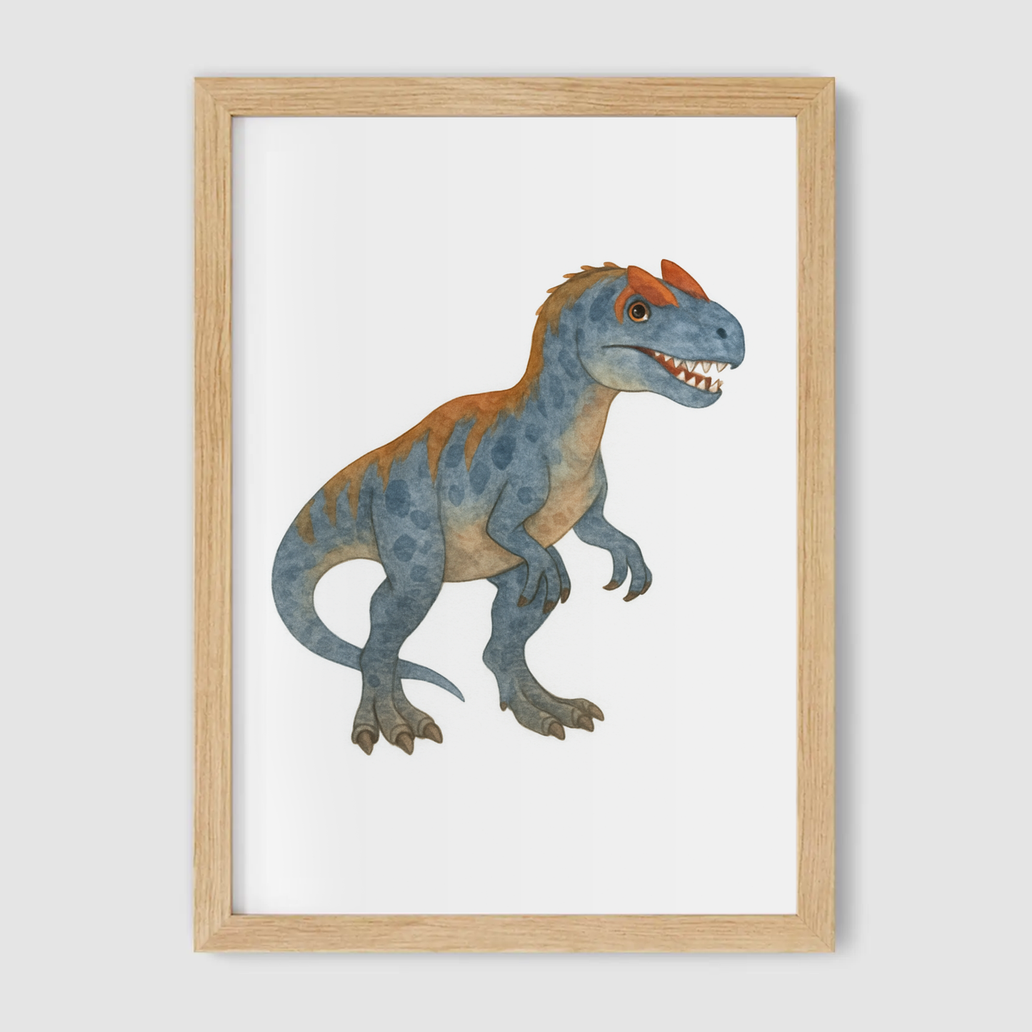 Allosaurus Dinosaur Print - Dinosaur Nursery Collection