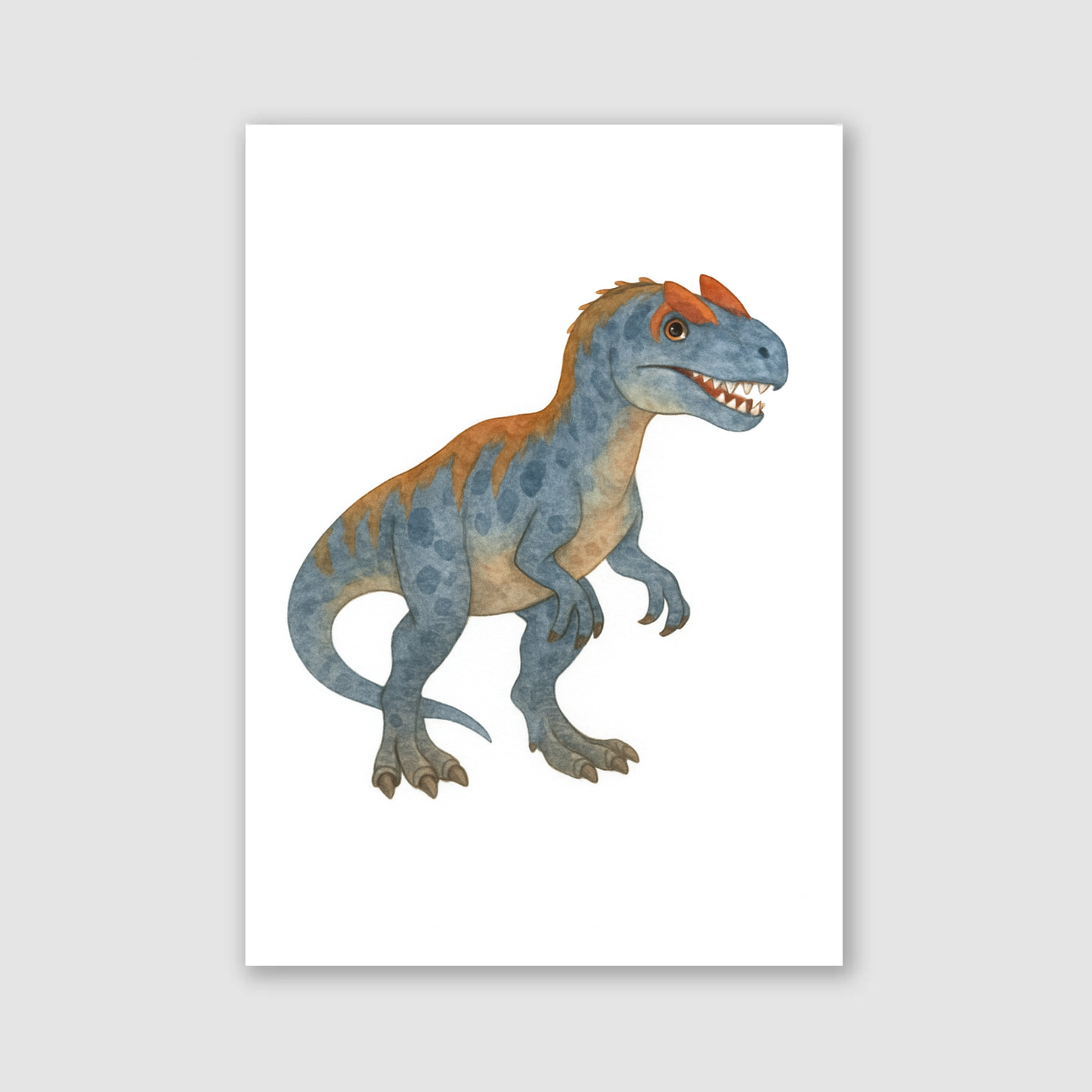 Allosaurus Dinosaur Print - Dinosaur Nursery Collection