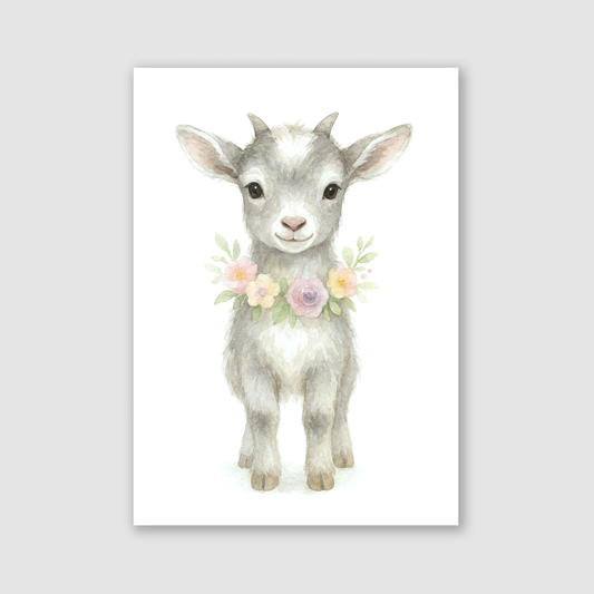 Baby Goat Print - Cute Pets Collection