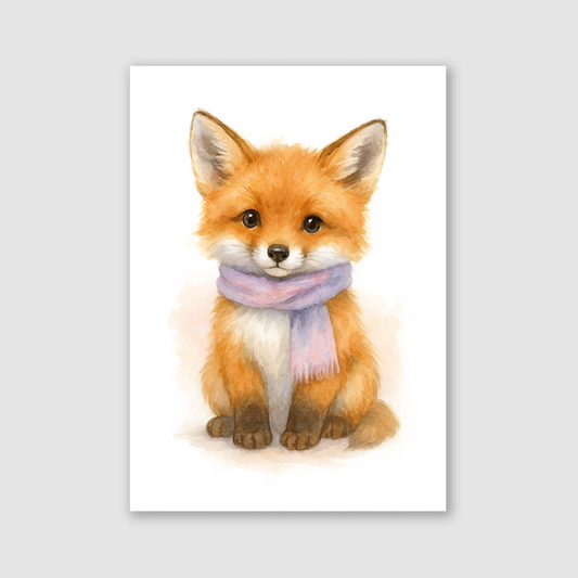 Autumn Fox Print - Cute Pets Collection
