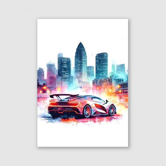 City Supercar Print - Vehicles Collection
