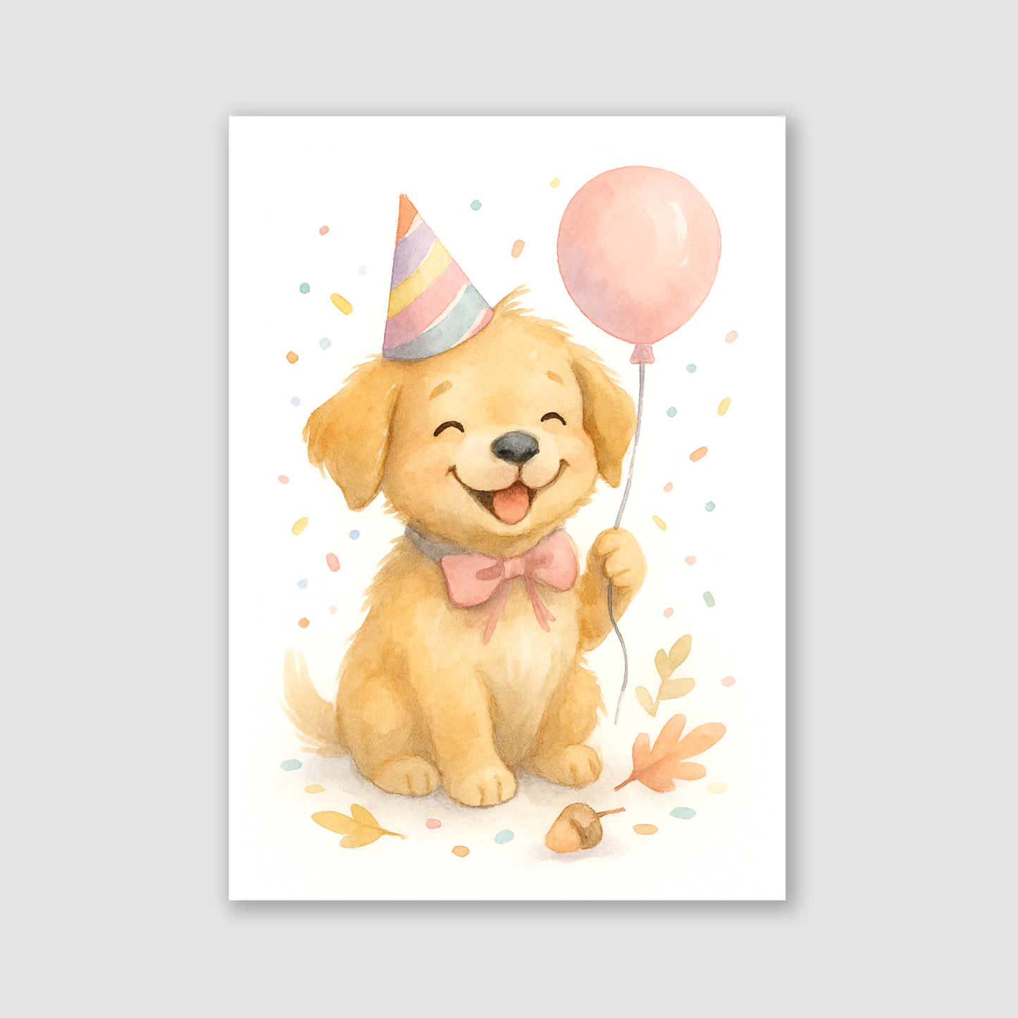Birthday Dog Print - Cute Pets Collection