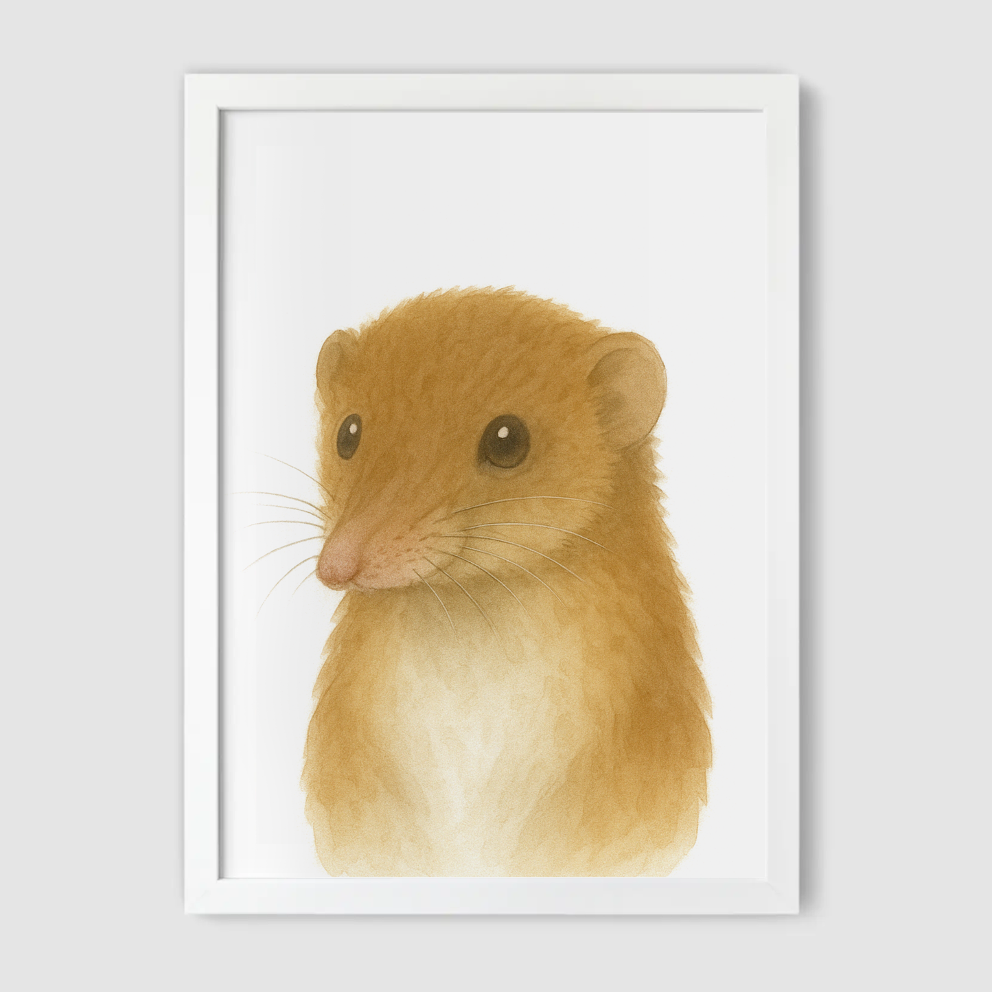 Baby Shrew Nursery Print - Woodland Animal Collection