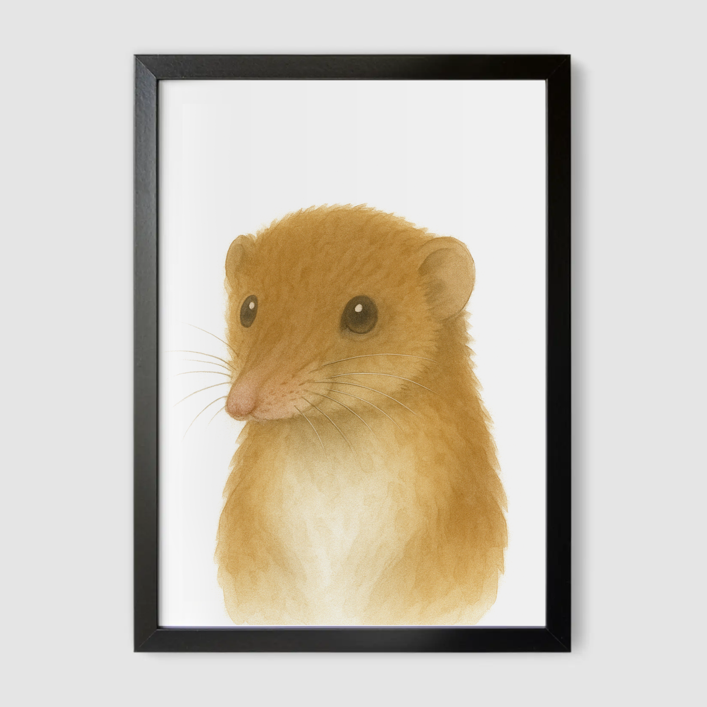 Baby Shrew Nursery Print - Woodland Animal Collection