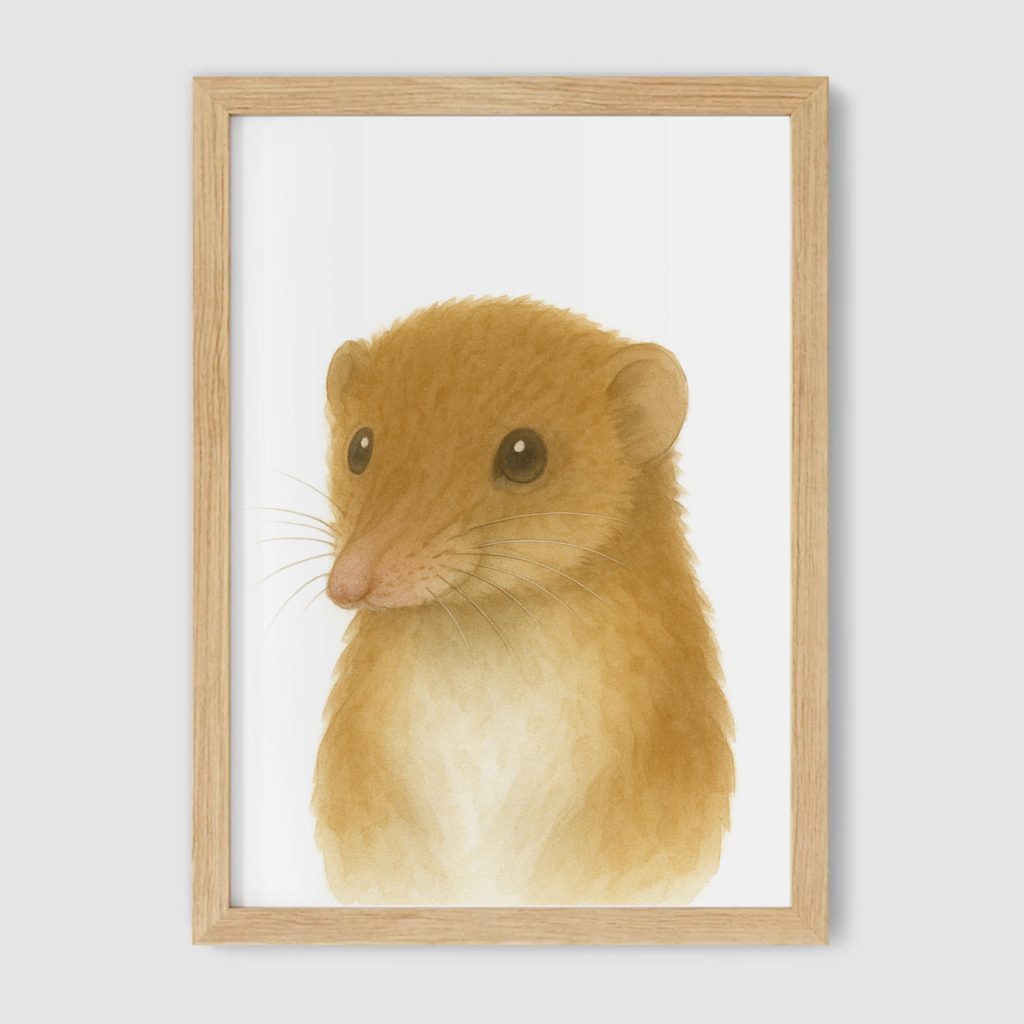 Baby Shrew Nursery Print - Woodland Animal Collection