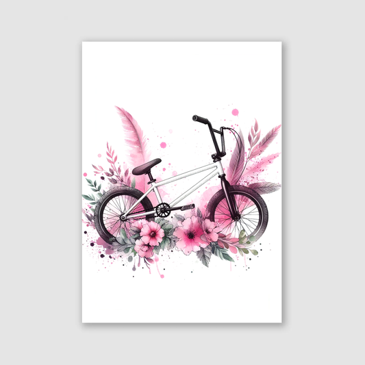 Pink BMX Print - Biking & BMX Collection