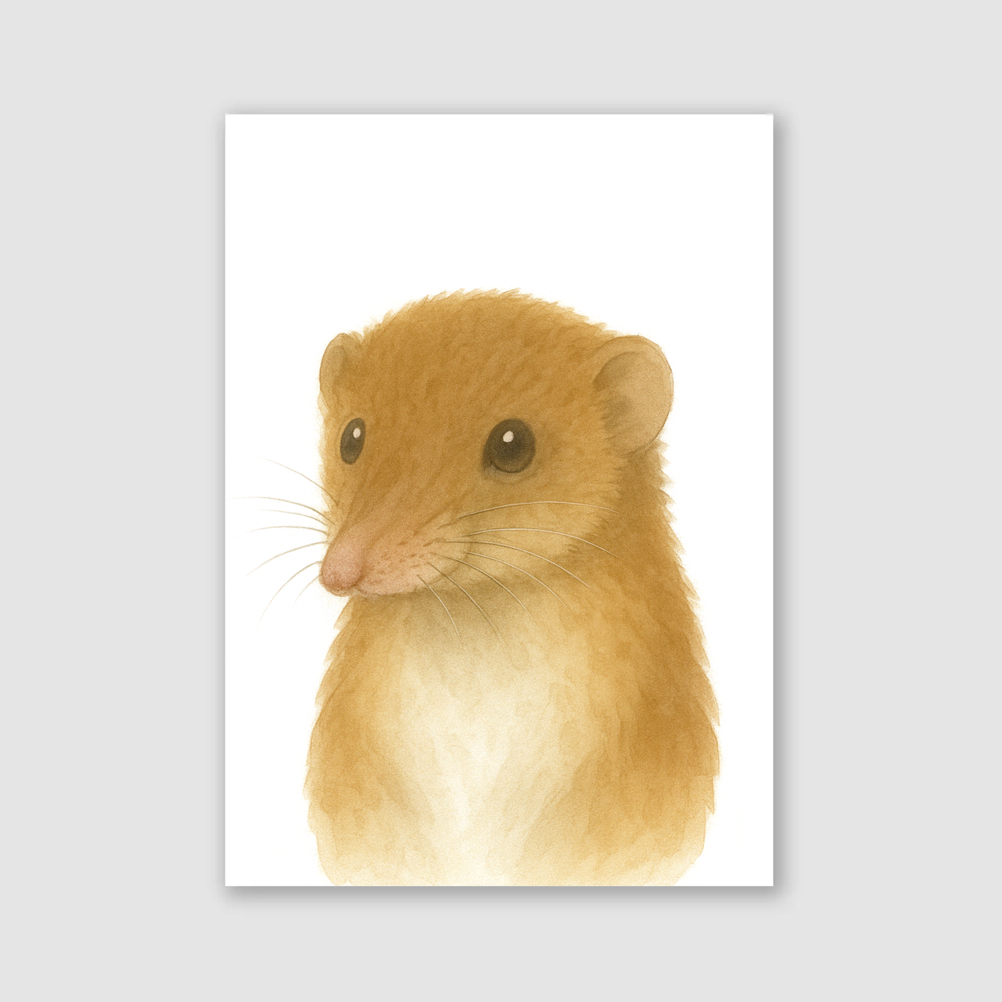 Baby Shrew Nursery Print - Woodland Animal Collection