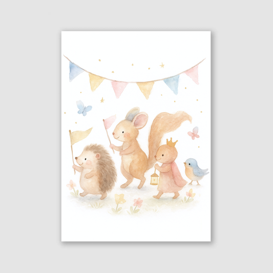 Animal Festival Print - Fairytale Collection
