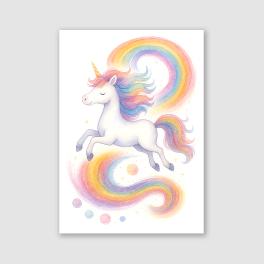 Unicorn Swirl Print - Unicorns Collection