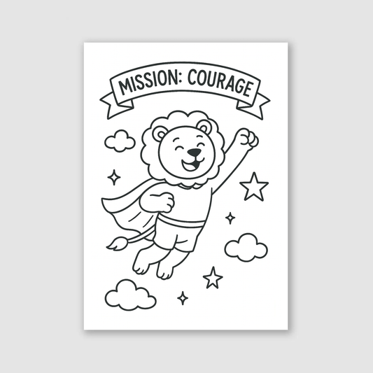 Superhero Lion Print - Superhero Collection