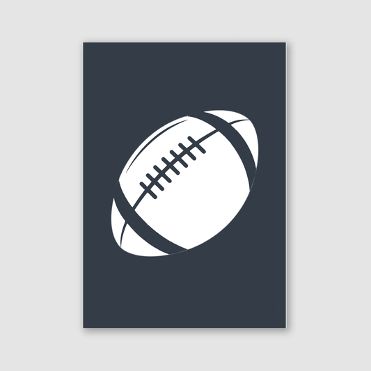 2D Rugby Ball Print - Rugby Collection