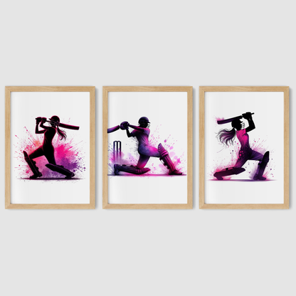 Girls Pink Cricket Print Set - Cricket Collection Set of 3