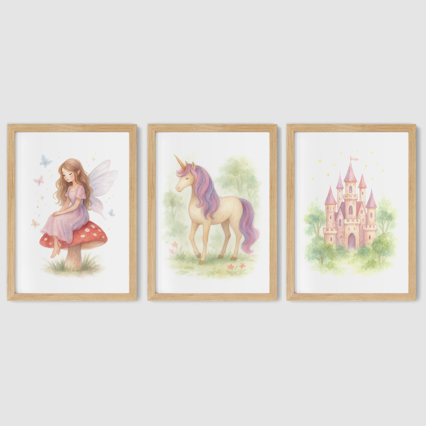 Enchanted Forest Friends Print Set - Fairytale Collection Set of 3