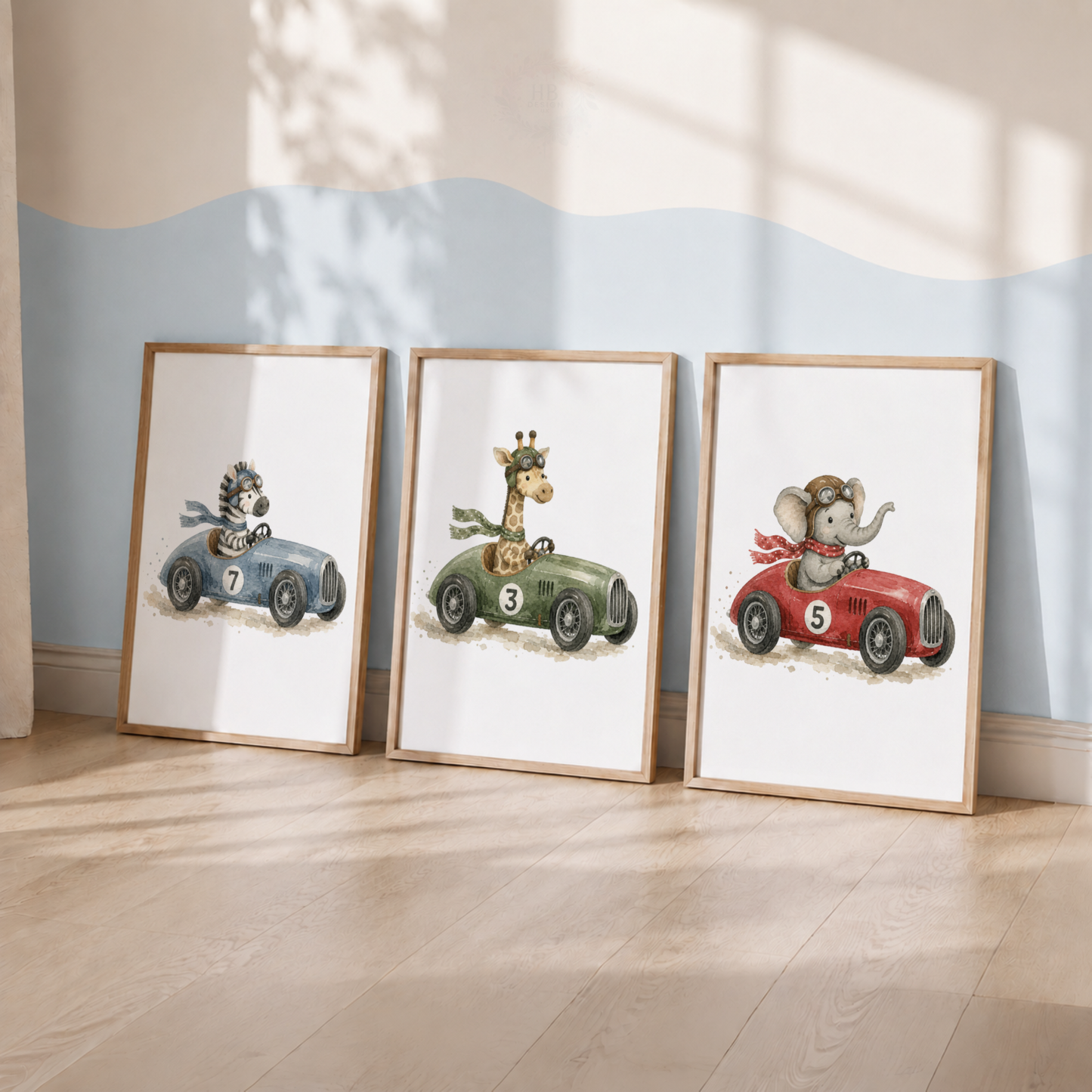 Vintage Tractor Wall Art Set – Green Red & Yellow Farm Nursery Prints (Copy)
