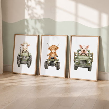 Farmyard Animal Print Set