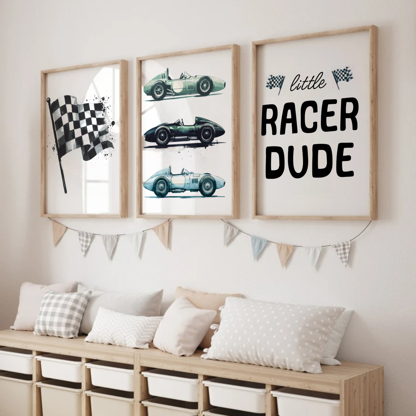 Little Racer Dude Print Set