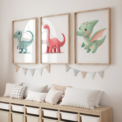 Kids Dinosaur Print Set