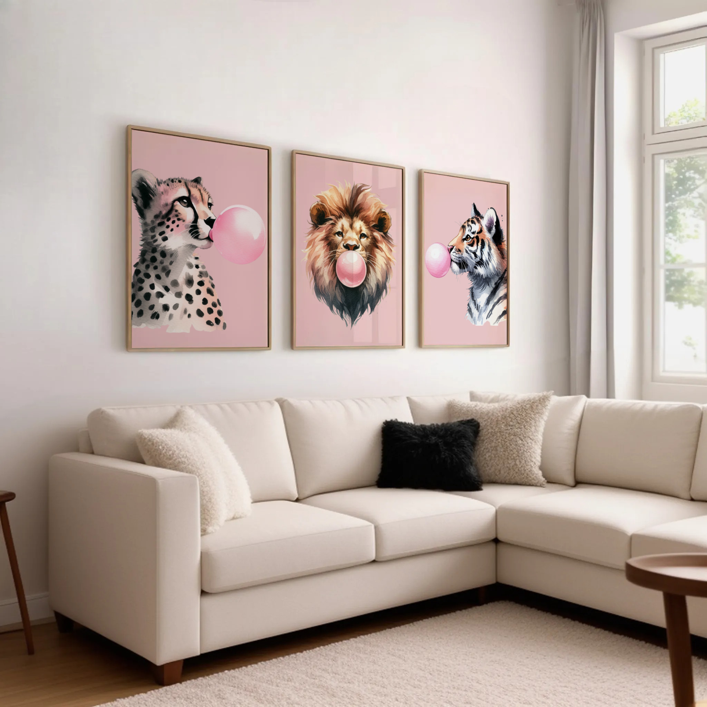 Pink Animal Print Set