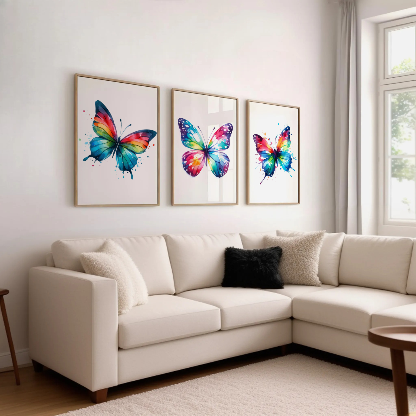 Colourful Butterfly Print Set