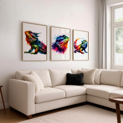 Bearded Dragon Print Set