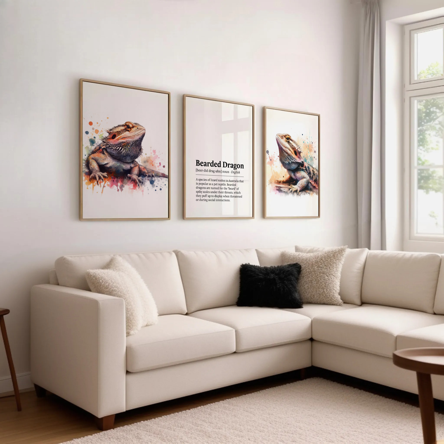 Bearded Dragon Definition Print Set