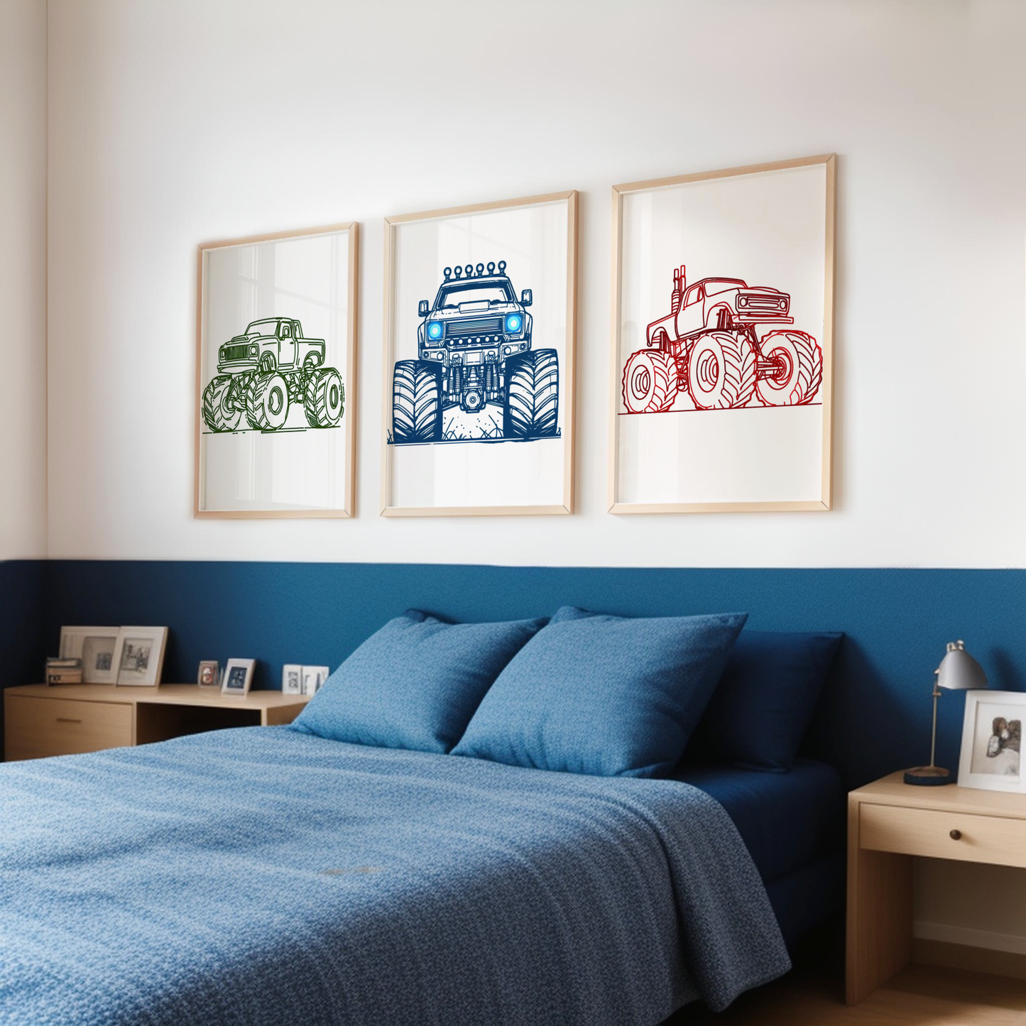 RGB Monster Truck Print Set