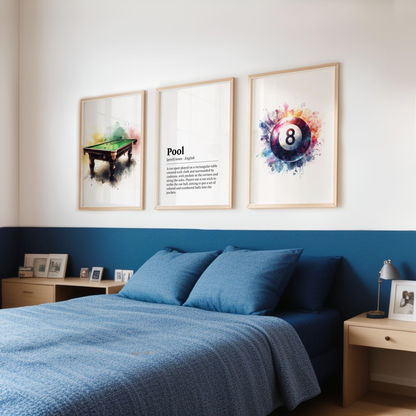Pool Definition Print Set