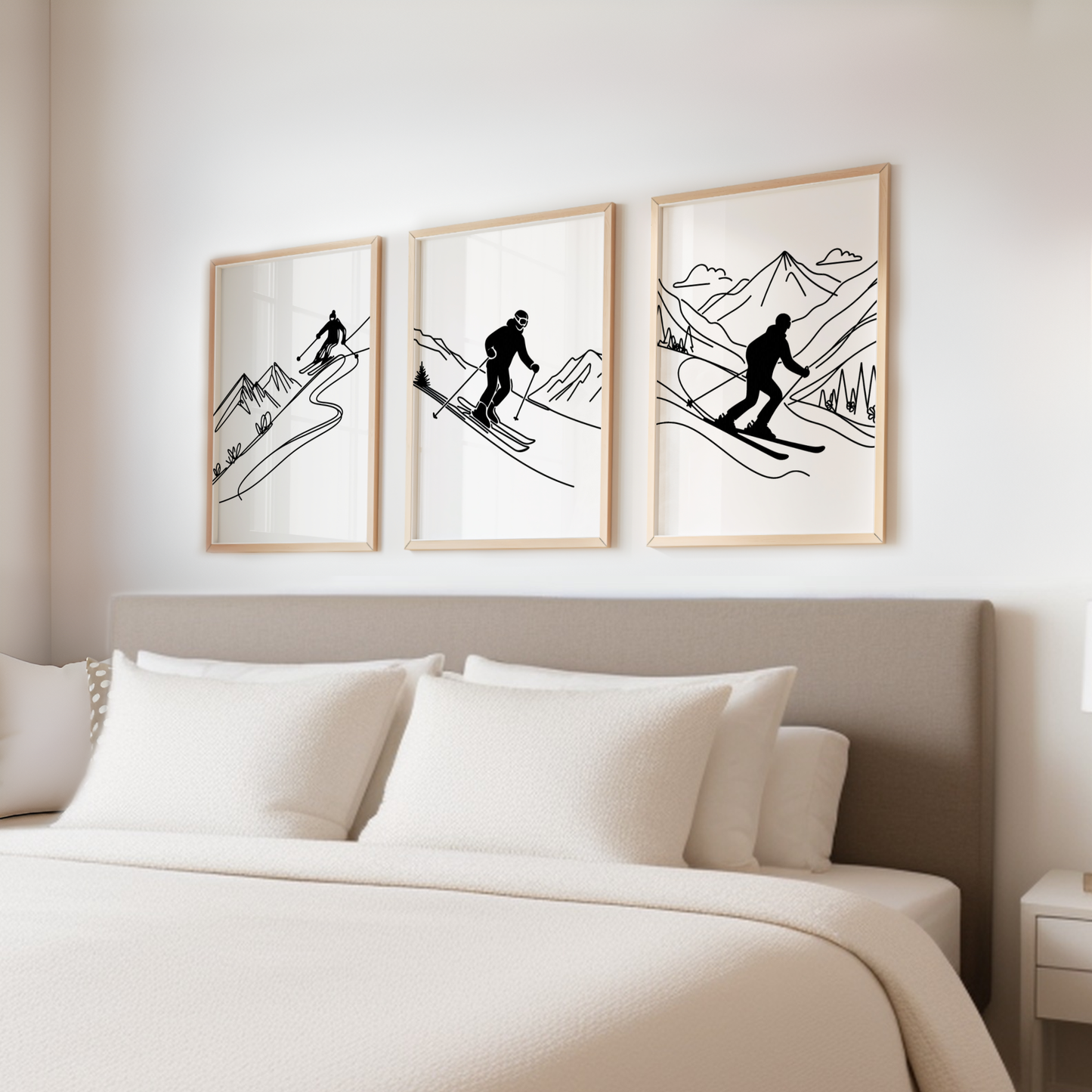 Minimal Skiing Print Set