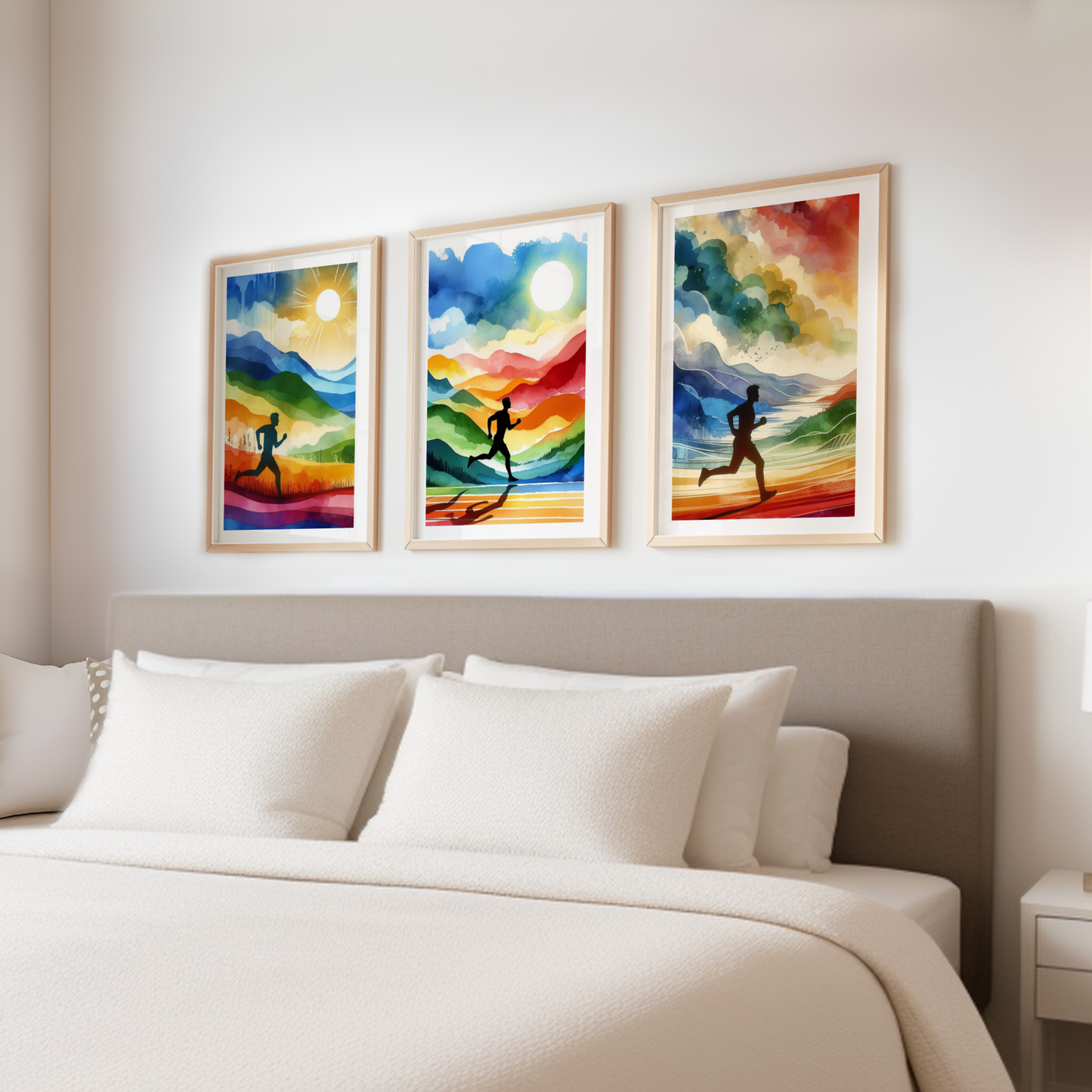 Colourful Running Print Set