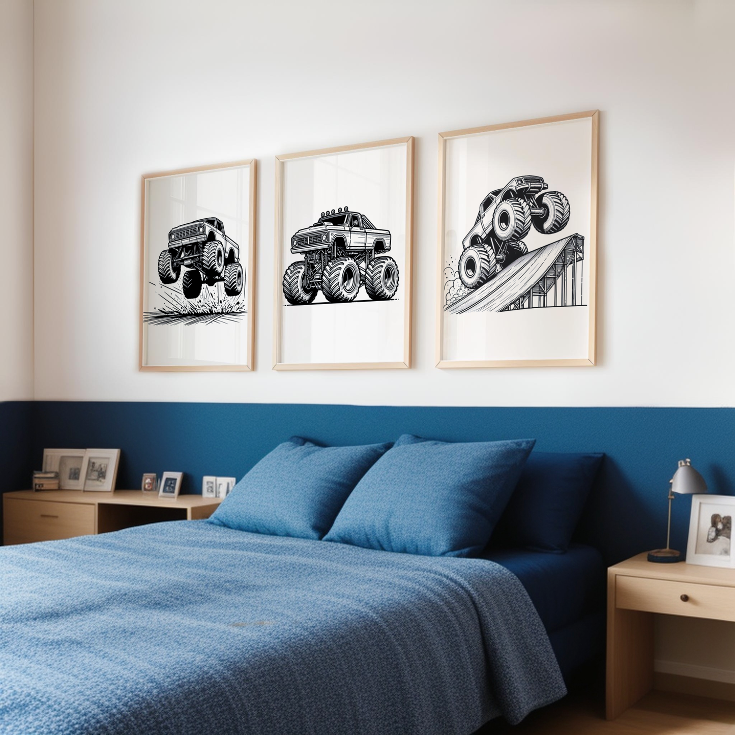 Monster Truck Print Set