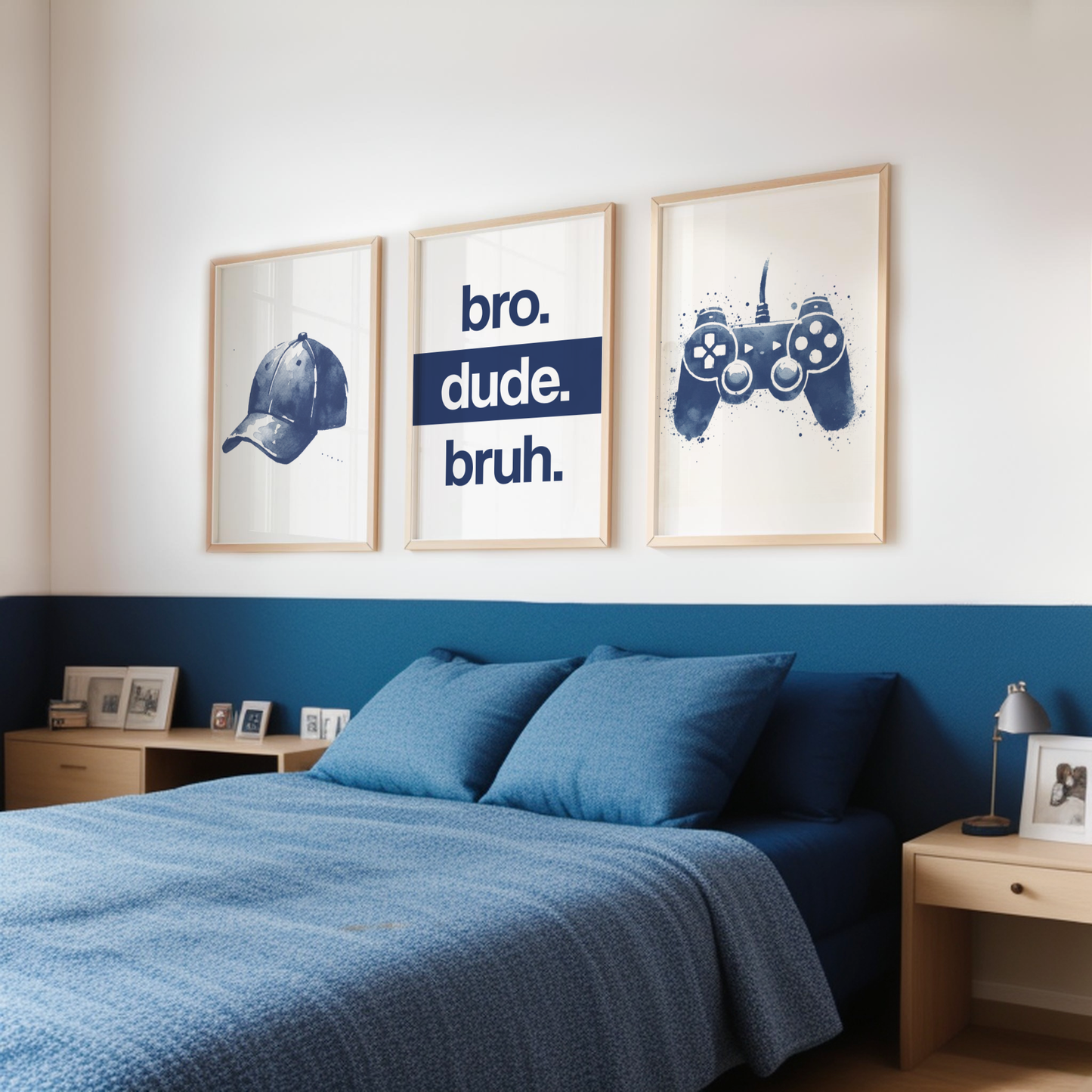 Bro Dude Bruh Print Set