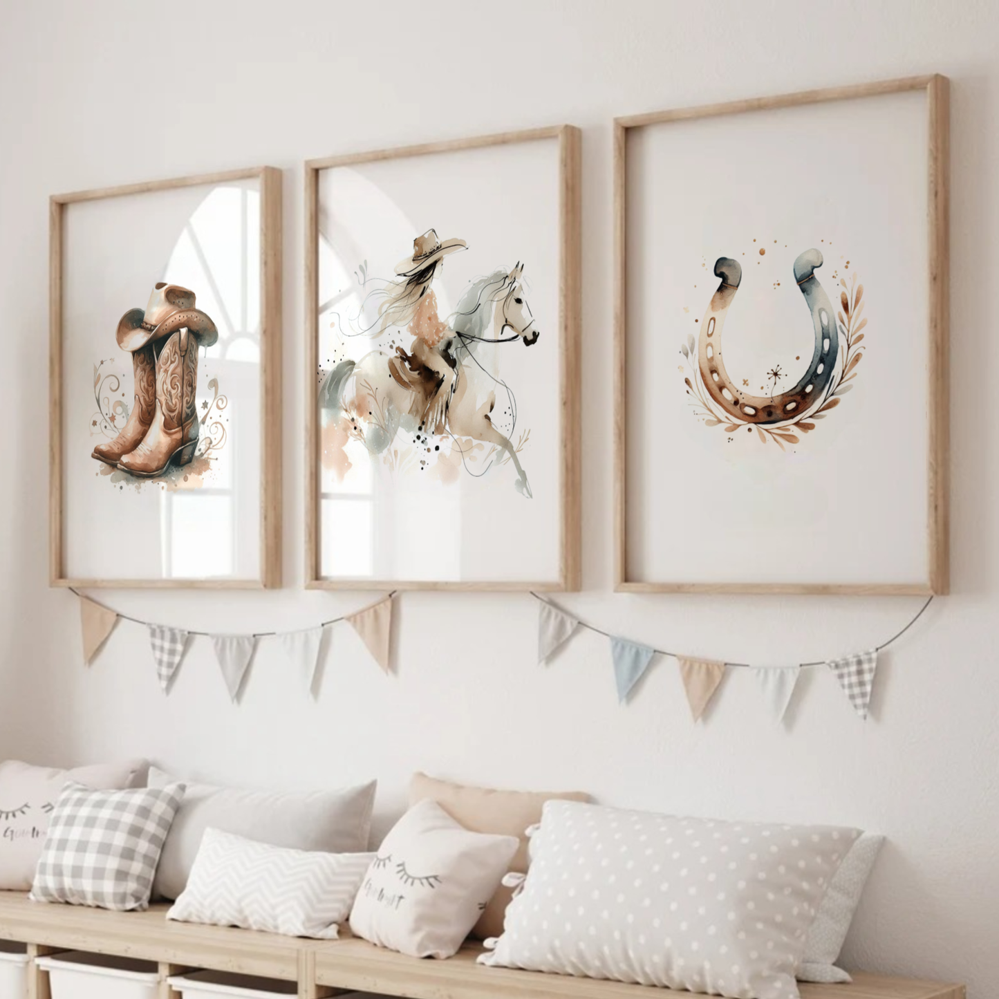 Country & Western Print Set - Horse & Pony Collection Set of 3