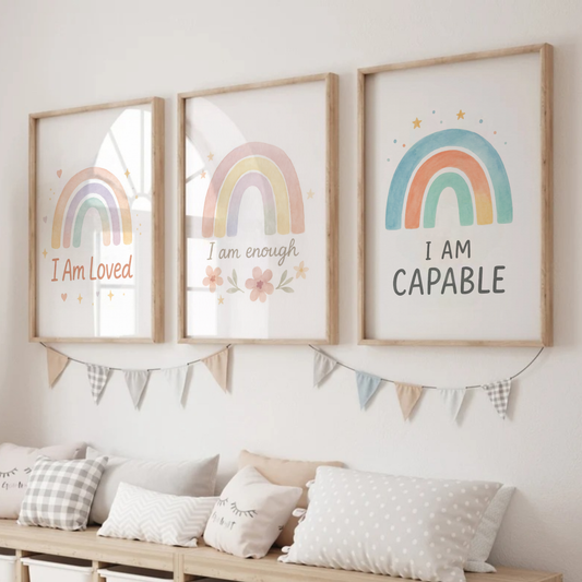 Affirmation Arches Print Set - Rainbow & Positivity Collection Set of 3