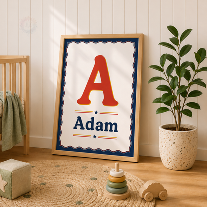 Busy Vehicles – Personalised Set of 3 Transport Nursery Prints