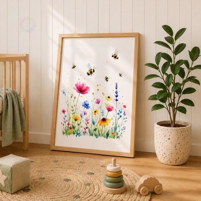 Wildflower Friends – Set of 3 Woodland Nursery Prints