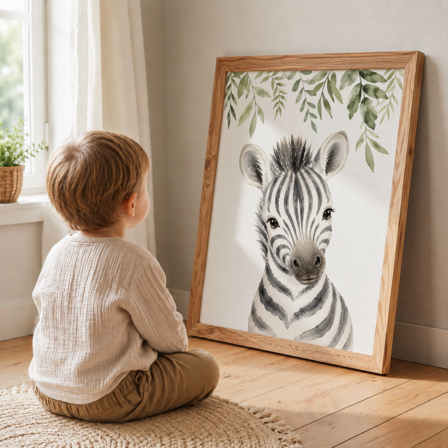 Wild & Free – Personalised Set of 3 Safari Animal Nursery Prints