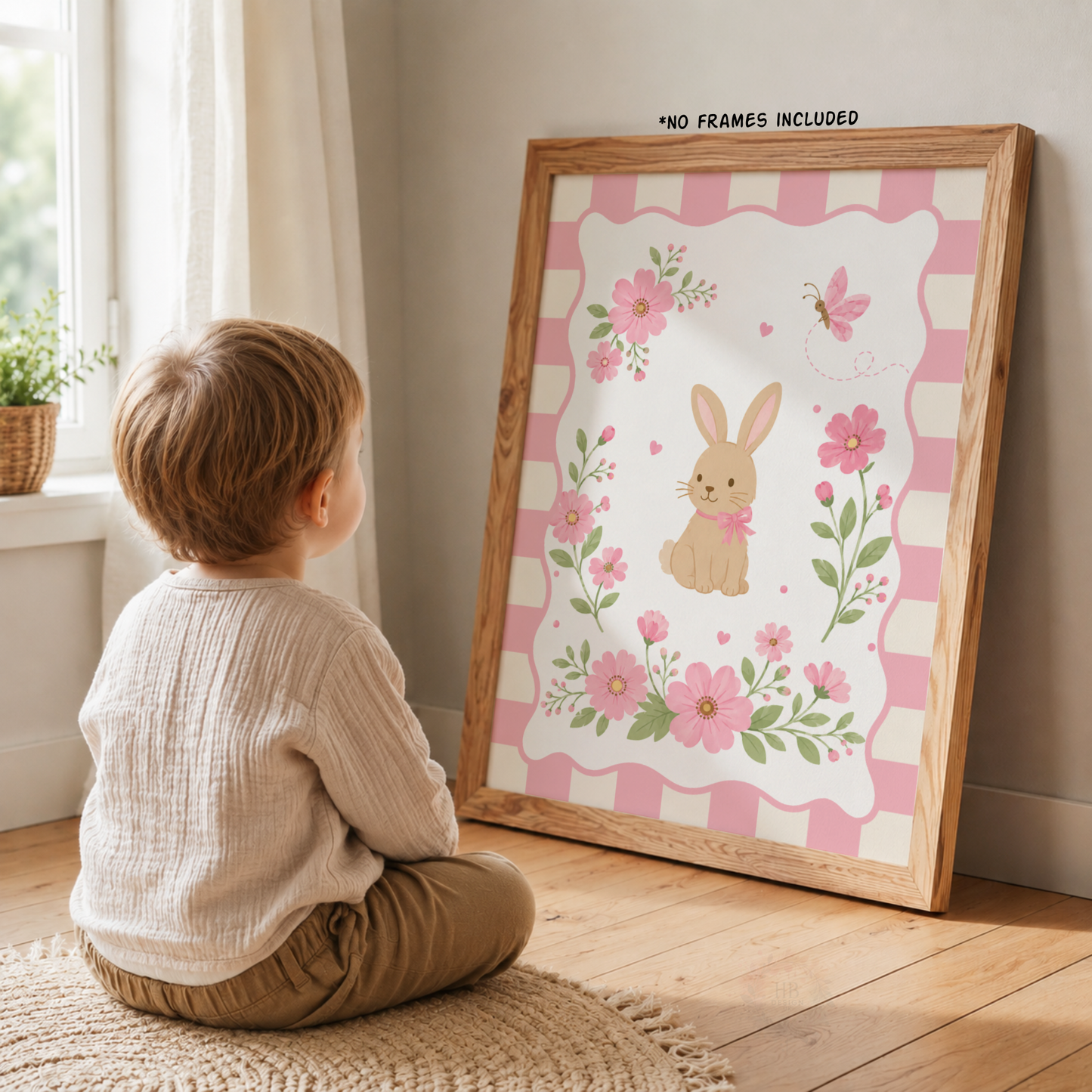 Butterfly Garden – Personalised Set of 3 Nursery Prints