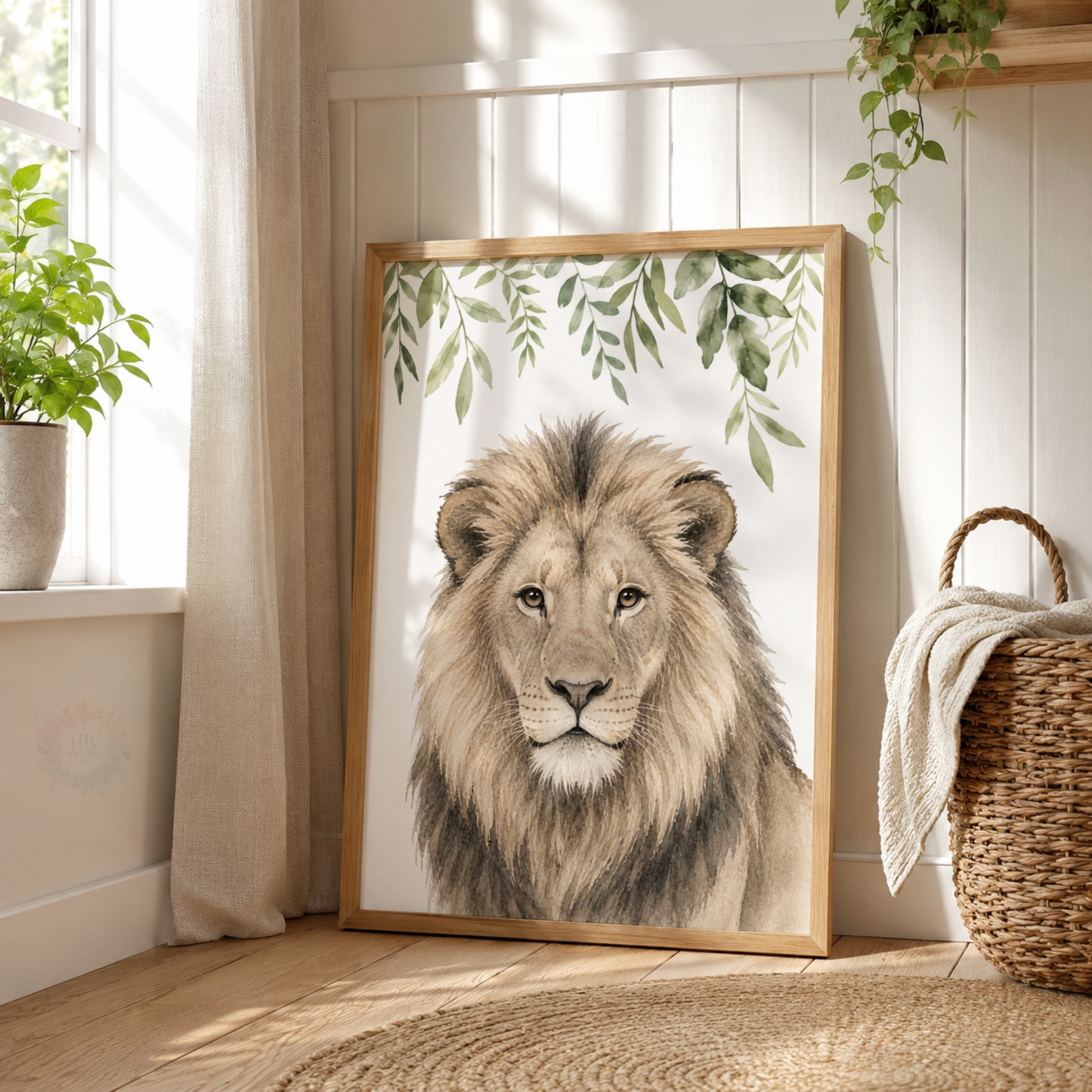 Wild & Free – Personalised Set of 3 Safari Animal Nursery Prints