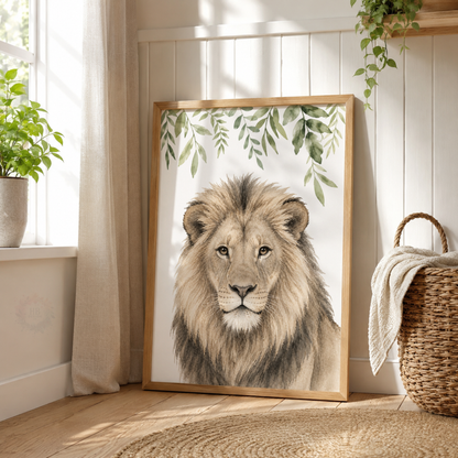 Wild & Free – Personalised Set of 3 Safari Animal Nursery Prints