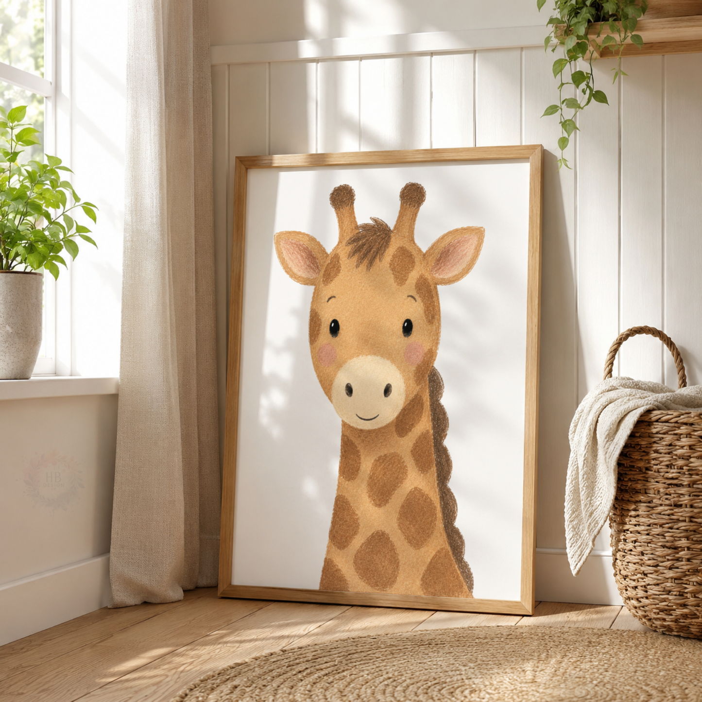 Safari Animal Nursery Prints Set – Lion Giraffe & Zebra Wall Art
