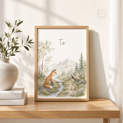 Woodland Animal Nursery Prints – Set of 3 Born to Explore Forest Wall Art