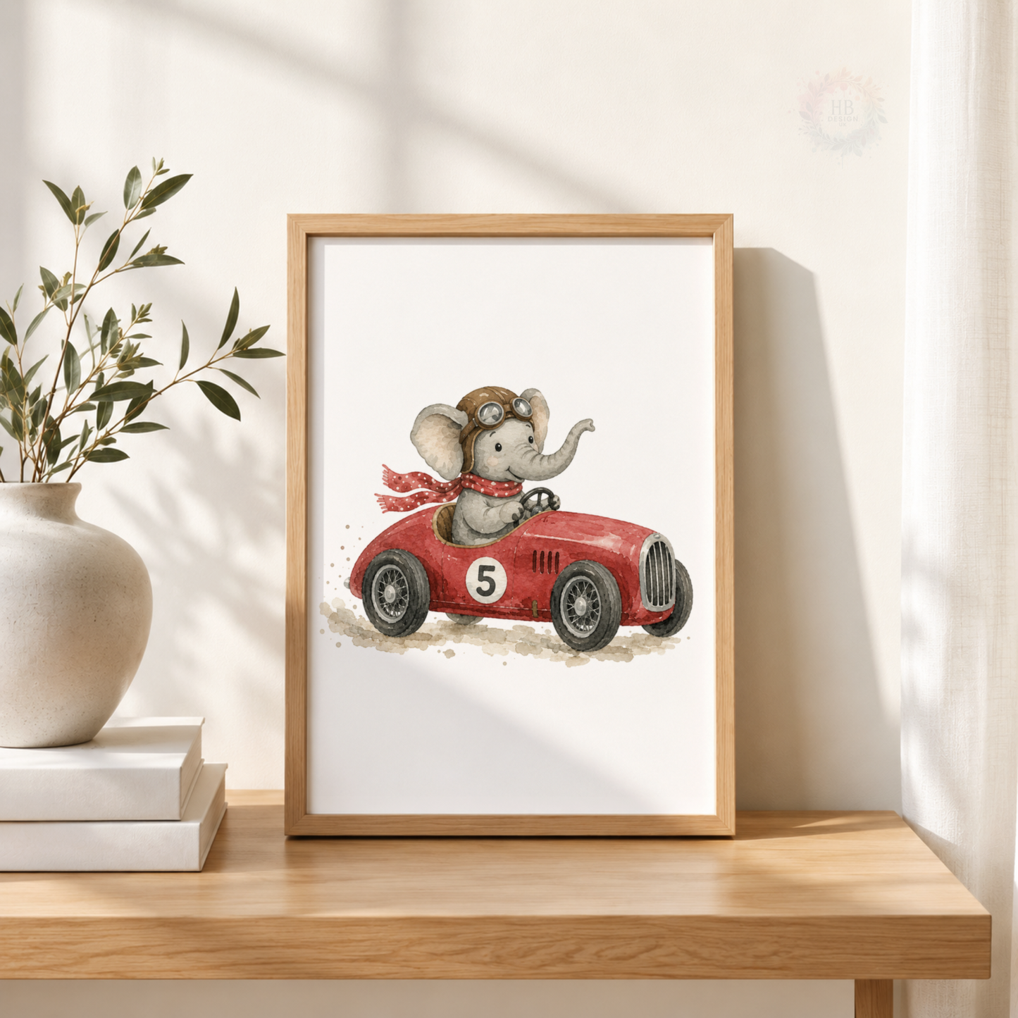 Vintage Tractor Wall Art Set – Green Red & Yellow Farm Nursery Prints (Copy)