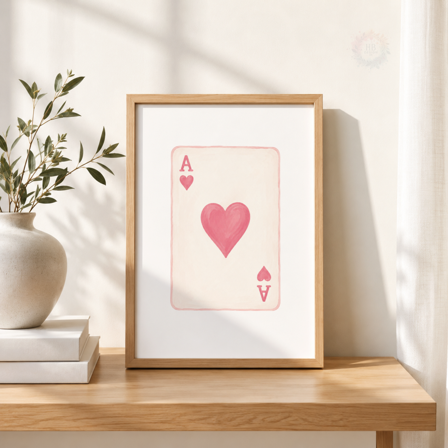 Pink Retro Wall Art Print Set – 8 Ball, Playing Card & Disco Ball